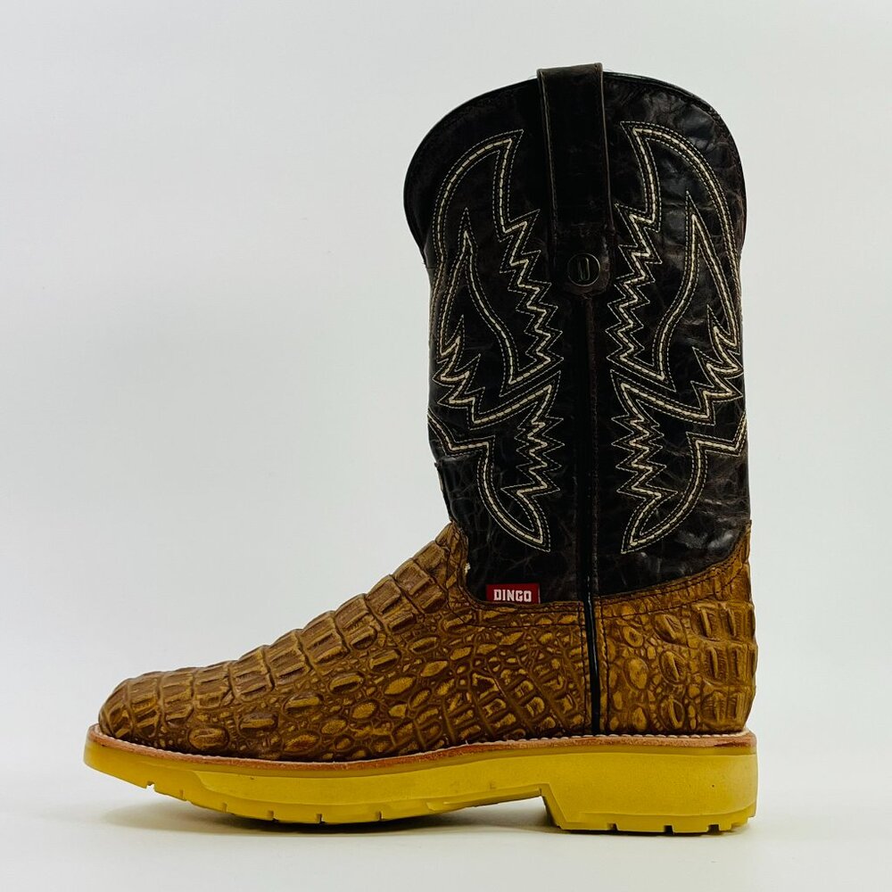 Dingo Western Boot Death Valley Crocodile 'Tan' DI608 size 11 - Picture 4 of 7